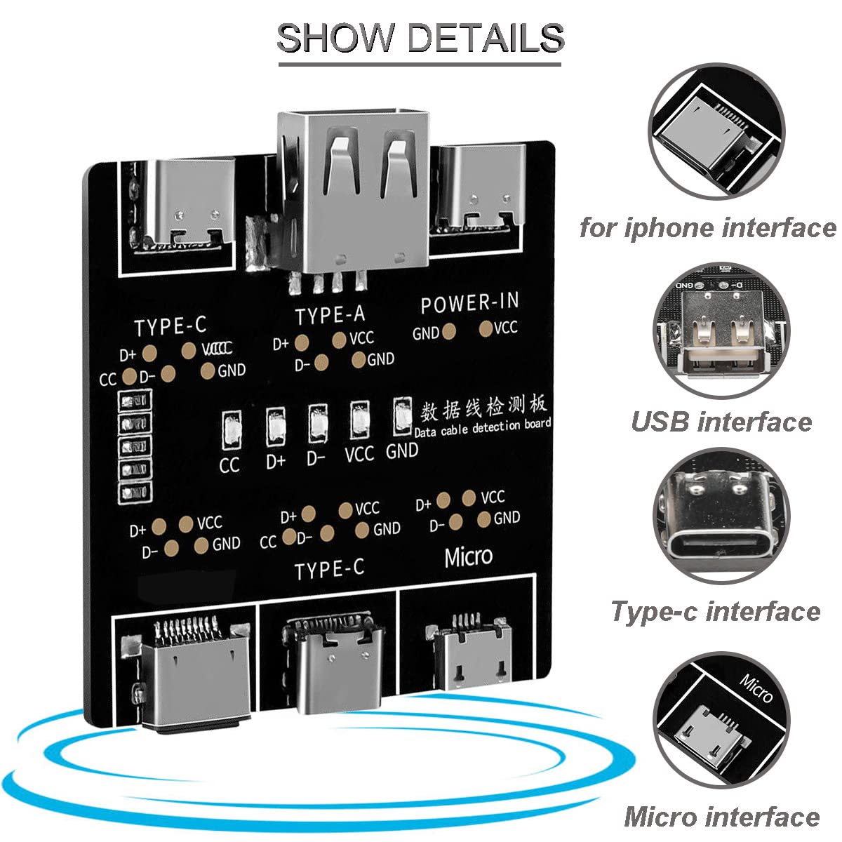 DT3 Data Cable Detection Board - Co Detector Plug recension och pris