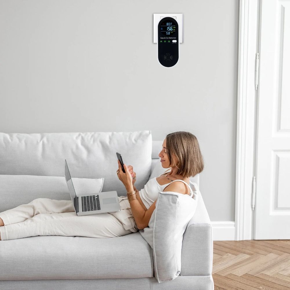 4 in 1 LED Display Gas Detecto - Co Detector Plug recension och pris