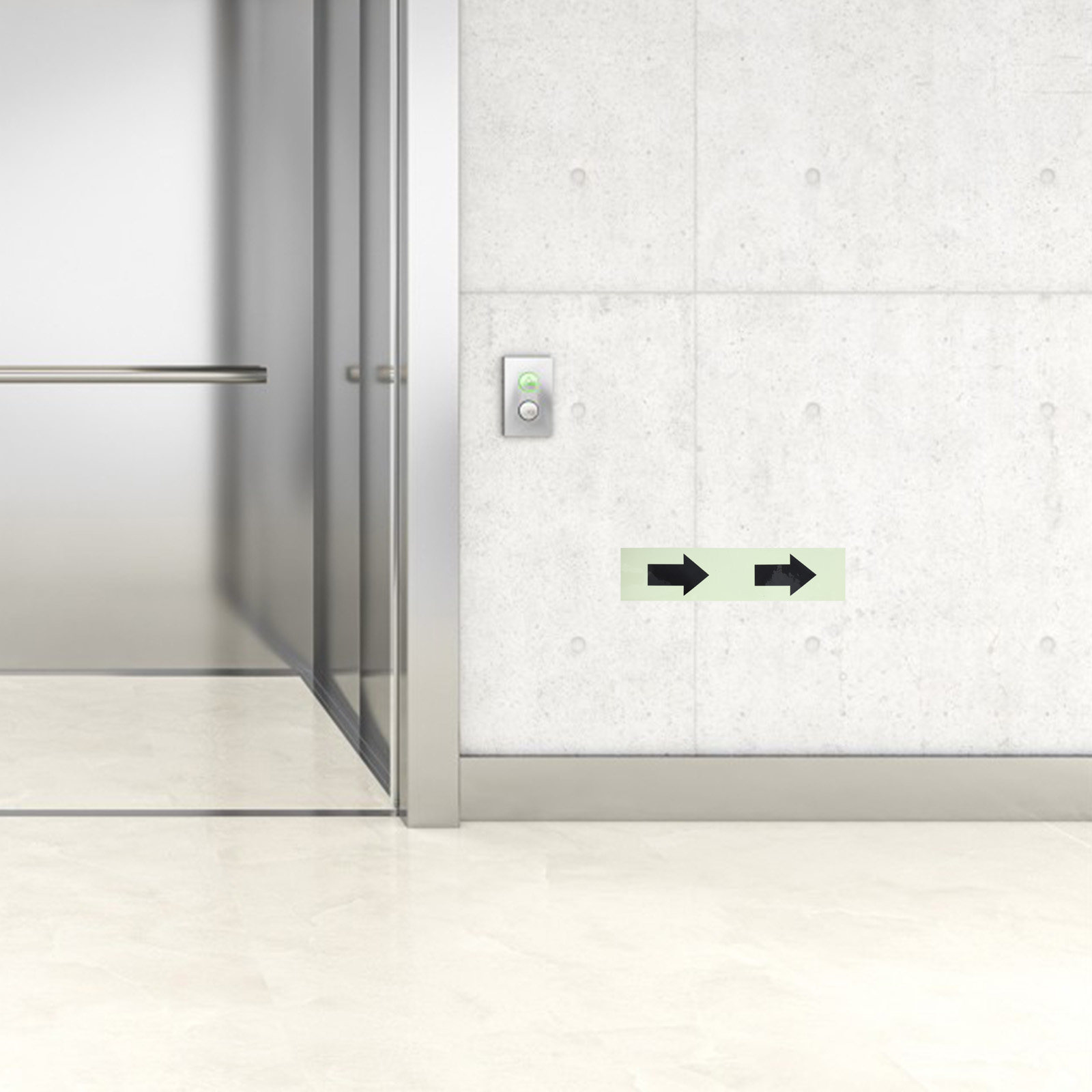 1 Roll Glow in Dark Reflective - Emergency Exit Sign recension och pris