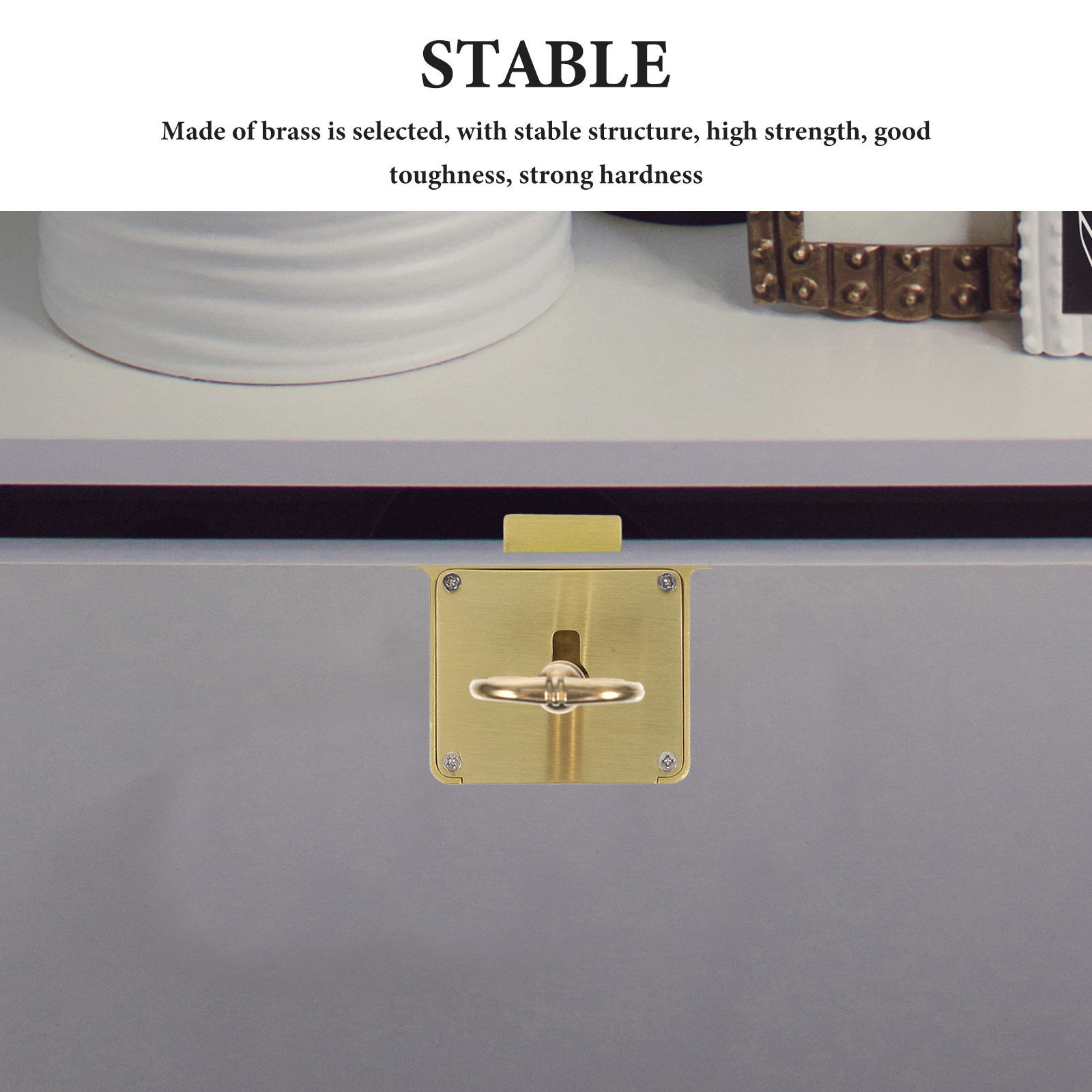 1Set Heavy Duty Brass Cabinet  - Lockbox Key Secure recension och pris