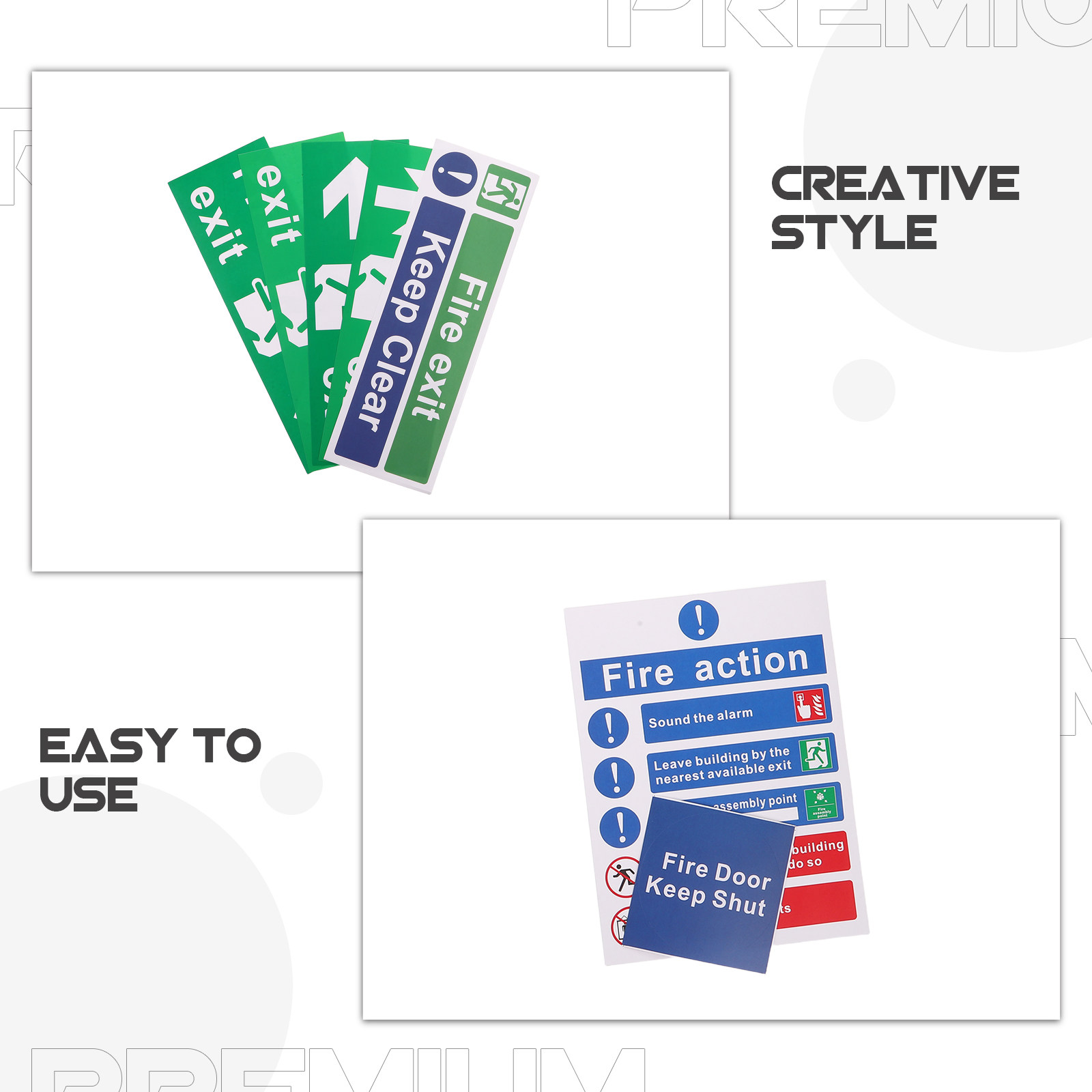 21Pcs Public Safety Exit Signs - Emergency Exit Sign recension och pris