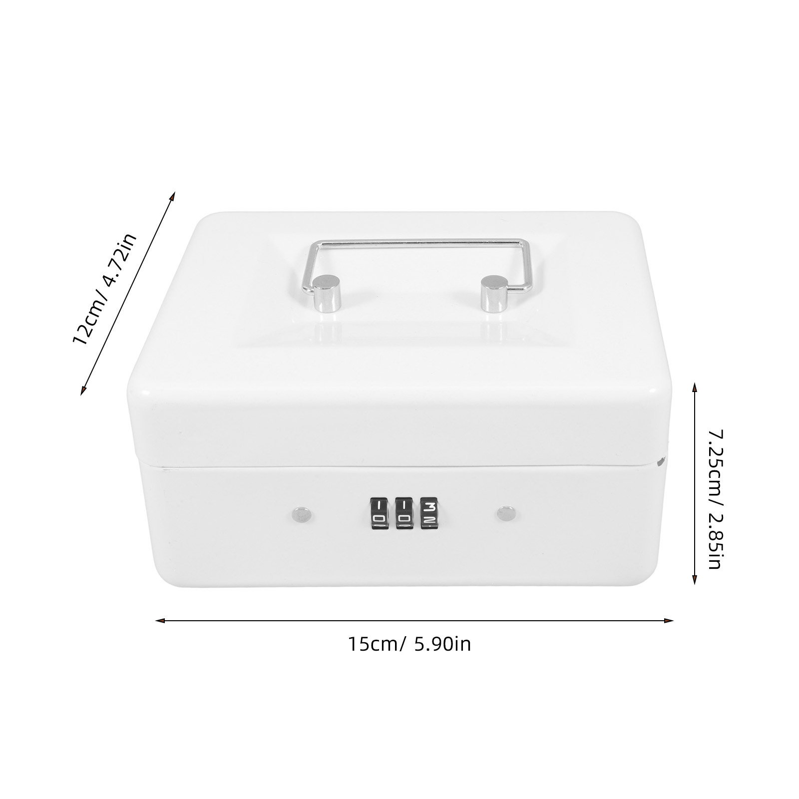 Steel Cash Box Combination Loc - Lockbox Key Secure recension och pris
