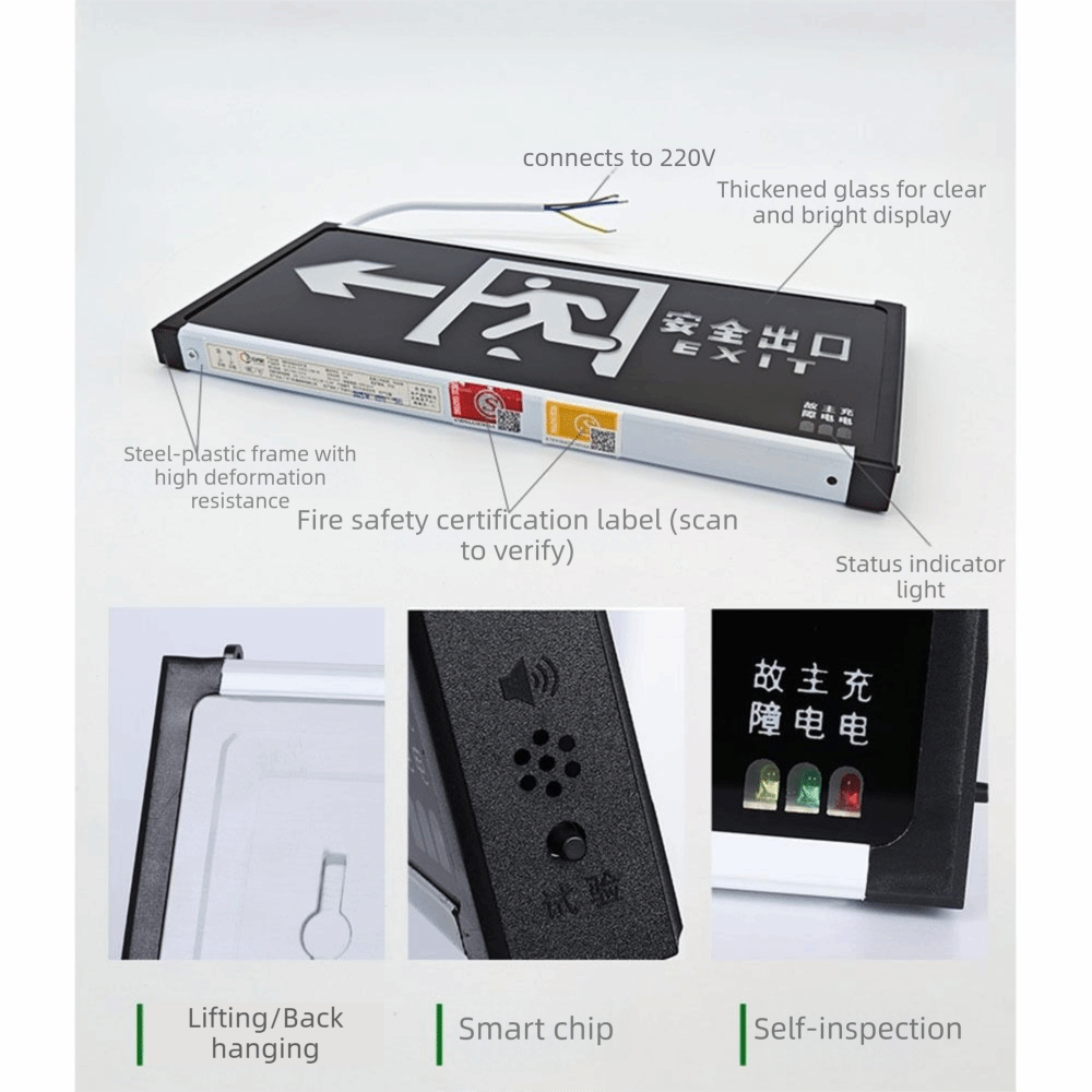 LED Light Emergency Exit Light - Emergency Exit Sign recension och pris